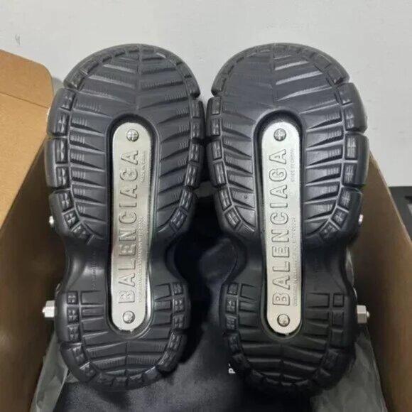 Balenciaga Women's Black Platform Crocs Sandals - Picture 3 of 4